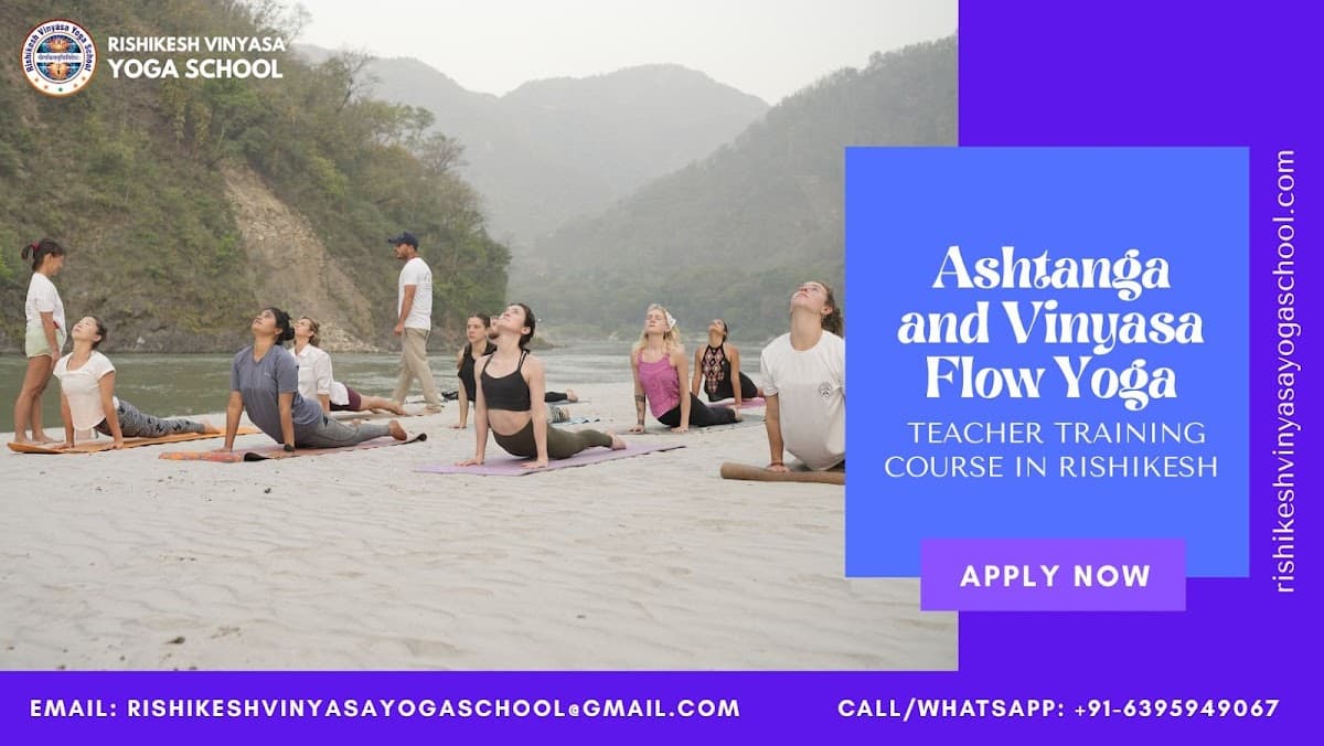Rishikesh Vinyasa Yoga School - Yoga Teacher Training Rishikesh India logo