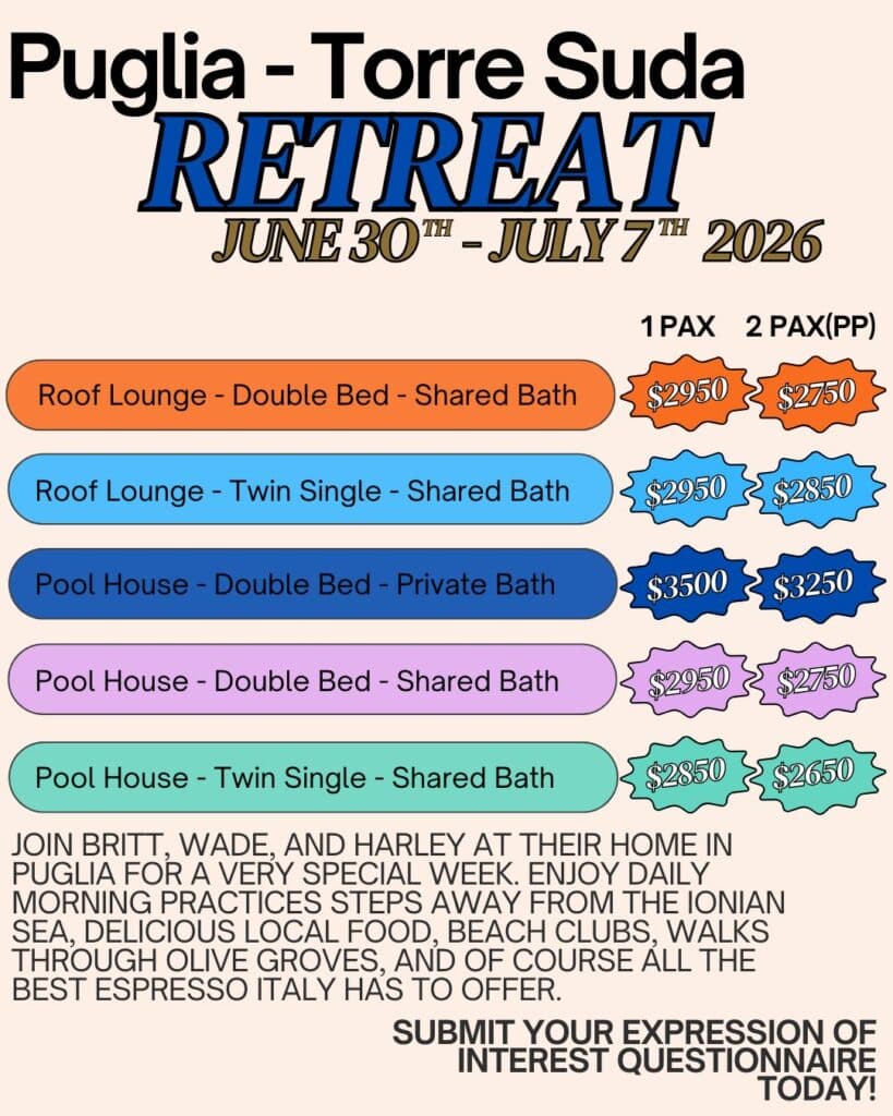 VERA ITALY - Summer 2026 Group Yoga Home Stays 1