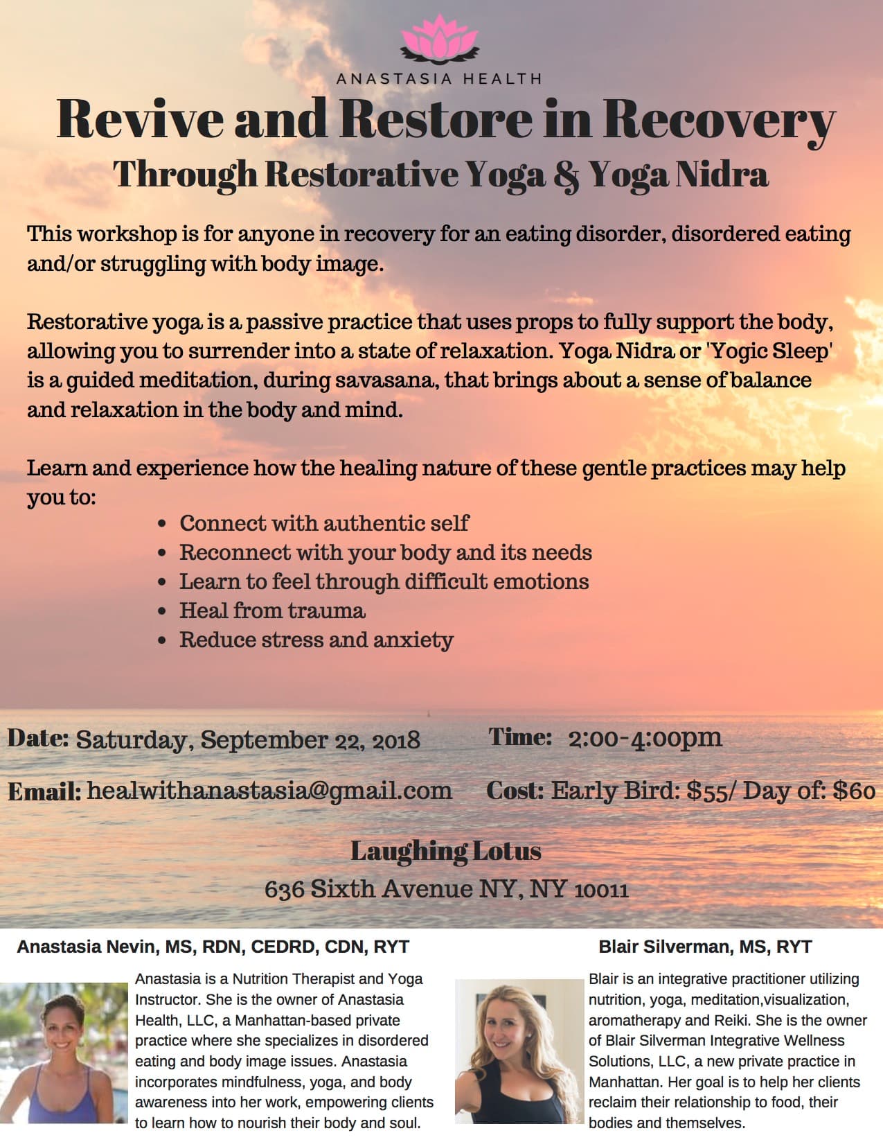 Integrating Food and Spirit: A 3-Week Yoga Therapy and Mindful Eating Series 1