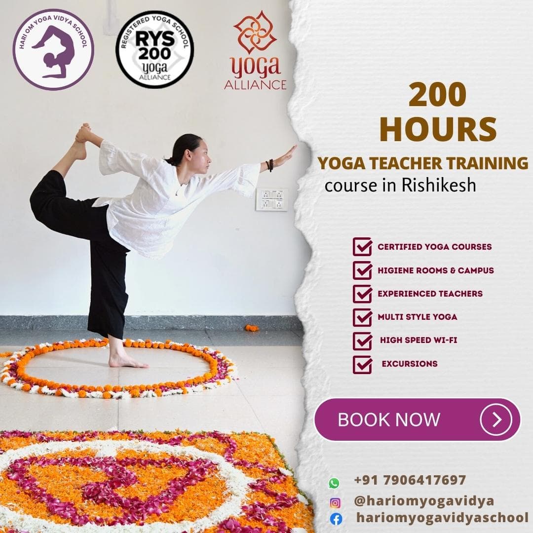 Hariom Yoga Vidya School logo