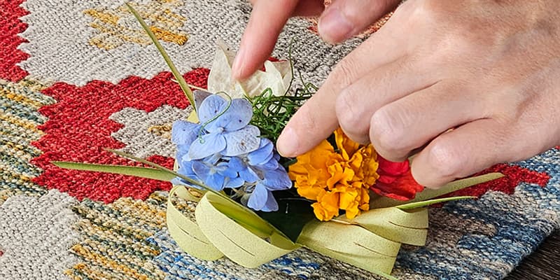 Bali Silent Retreat - Weekly Balinese Offering & Gratefulness Ceremony 1