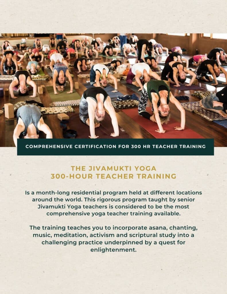300 Hour Jivamukti Yoga Teacher Training (Hybrid) 1
